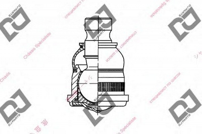 DJ PARTS db1143 -  Несущий / направляющий шарнир